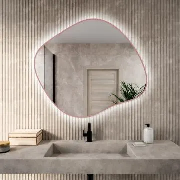 Lustro łazienkowe CLOUD COLORS LED 50x43cm kolor ramki do wyboru