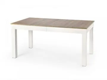 Stół SEWERYN 160(300)x90 dąb sonoma/biały rozkładany