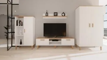 Szafa DENVER biała/hikora