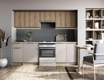 Meble kuchenne TATIANA 240 orzech/kaszmir