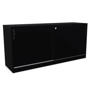 Szafka biurowa przesuwna EASY SPACE CABINET S 1.5-OH 160cm czarna zamykana