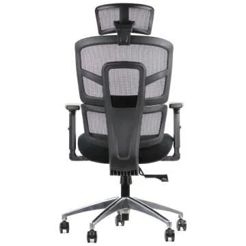 Fotel biurowy TREX czarny/aluminium