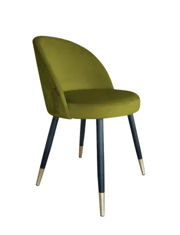 Krzesło TANEW BL VELVET GOLD oliwkowe