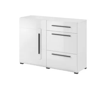 Komoda TULSA 1D3S 120 biała połysk