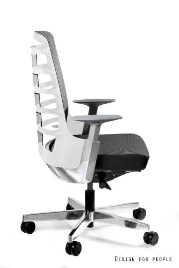 Fotel biurowy SPINELLY M biały/czarny/szary