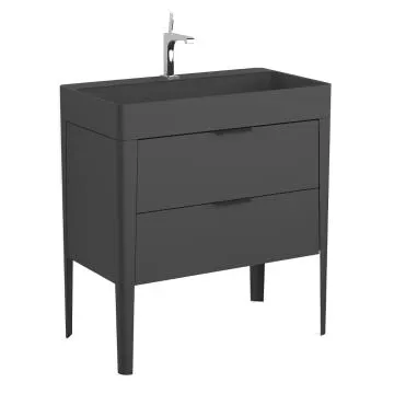 Szafka pod umywalkę VIBE 80 cm czarny mat