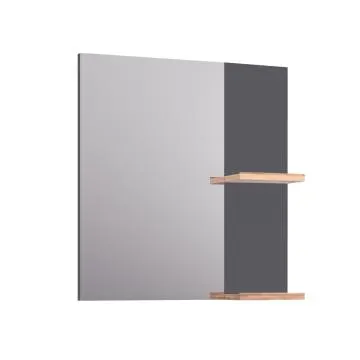 Lustro łazienkowe L-WOOD 59 cm antracyt