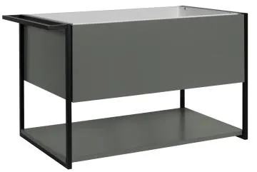 Szafka pod umywalkę LOV 80 cm szaro-zielony półmat