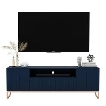 Szafka RTV TAL 2D1K 150cm granatowa mat