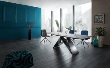 Stół WESTIN 160(240)x90 czarny rozkładany