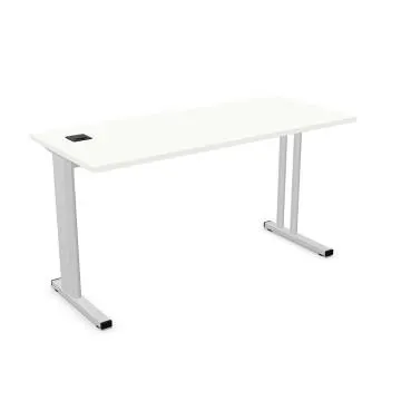 Biurko EASY SPACE C-LEG RC 2 140x60cm białe
