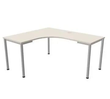 Biurko narożne EASY SPACE I-LEG LS 160x140cm kaszmirowe
