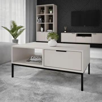 Stolik kawowy AUSTIN 100x60 kaszmir/czarny
